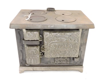 Novelty cast iron gas salesman