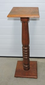 Oak fern pedestal, 36"