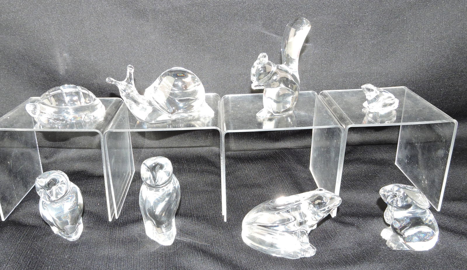 Baccarat crystal lot of 8 animals, (1 of 1)