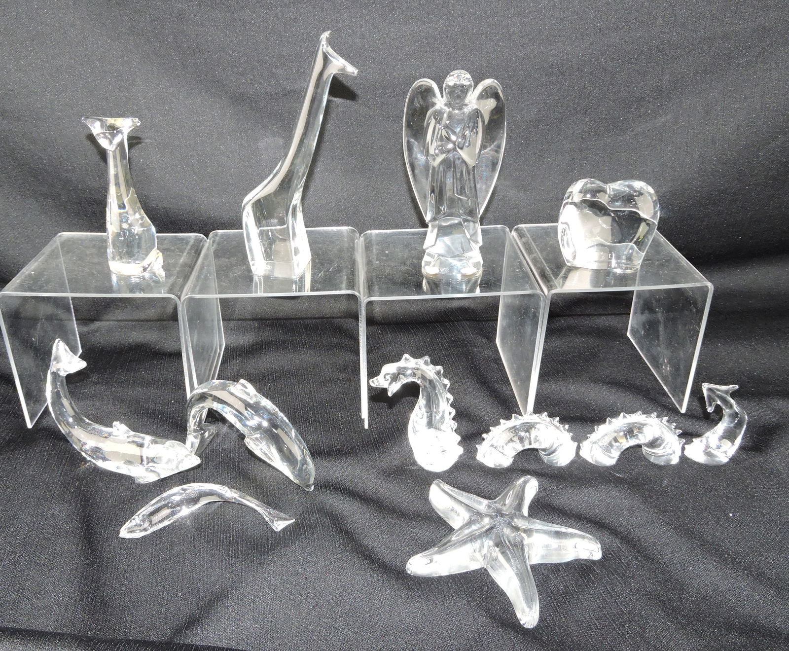 Baccarat crystal lot of 9 animals, (1 of 1)