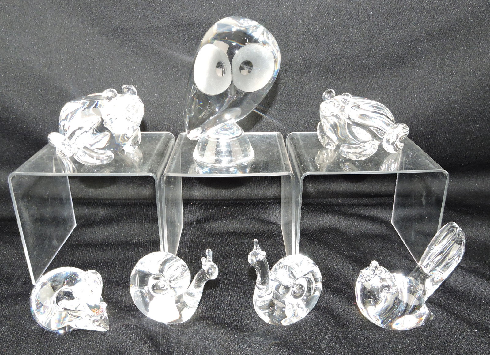 Steuben crystal sculpture lot of 7: (1 of 1)