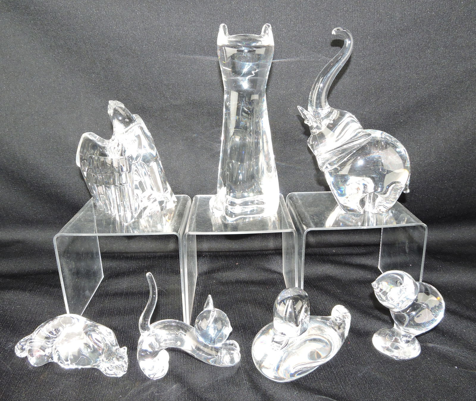 Steuben crystal sculpture lot of 7: (1 of 1)