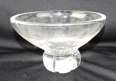 Steuben crystal bowl, 6"h, 9 1/2"w