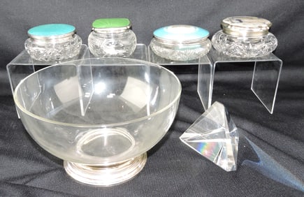 Crystal lot of 6 pieces: