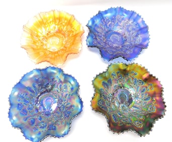 Fenton carnival glass lot of 4