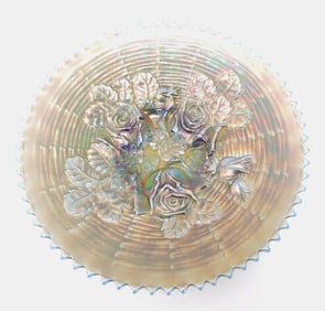 Rare Northwood blue carnival glass