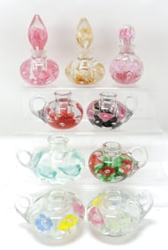St. Clair lot of 3 bottles with stoppers,