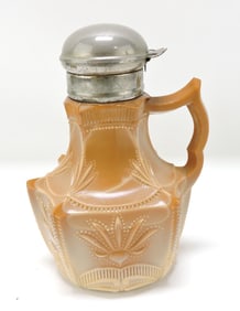 Greentown chocolate glass cactus
