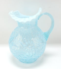 Blue opalescent daisy and fern