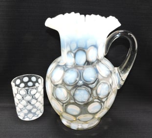 Opalescent Coin Spot 9 1/2" pitcher