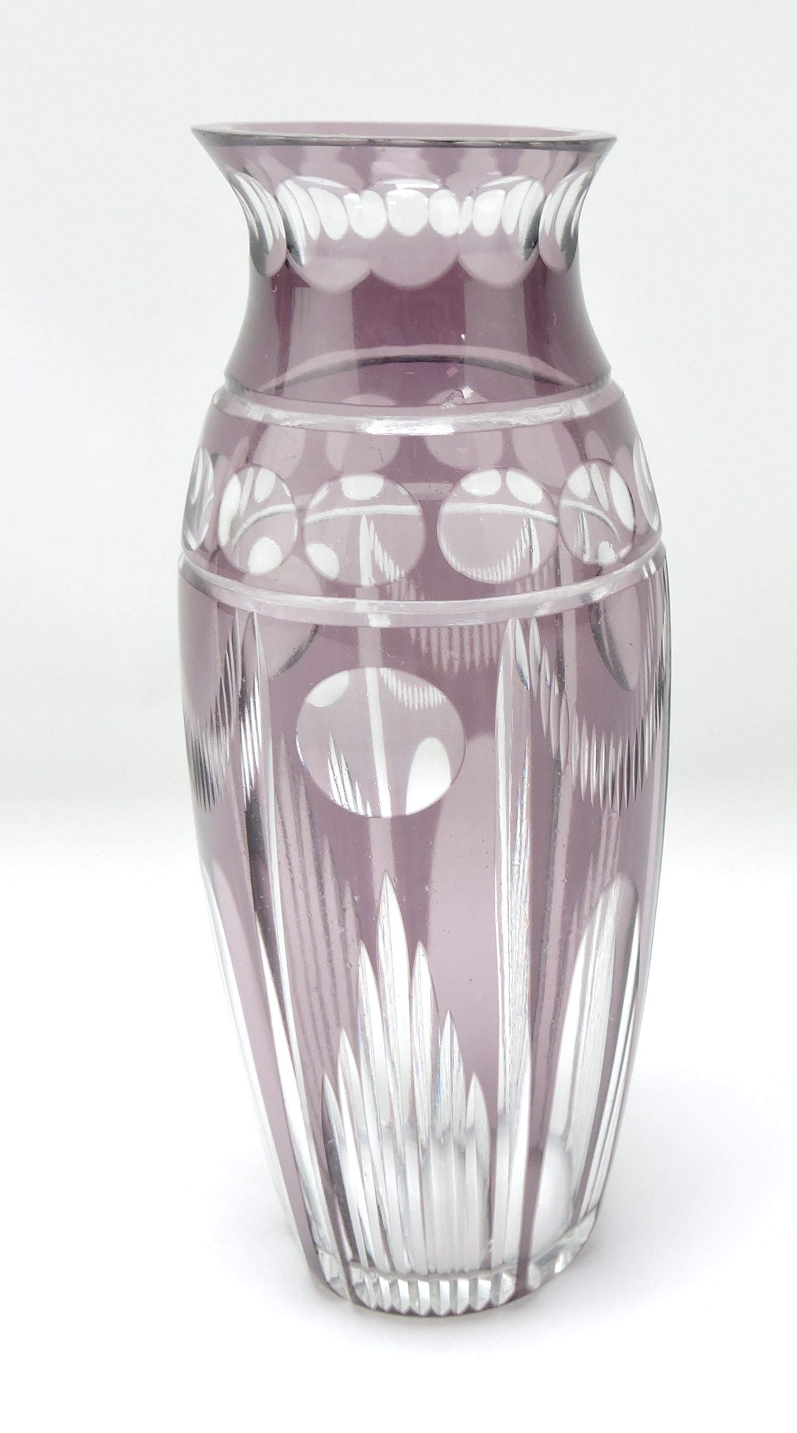 Steuben Carder amethyst cut to clear (1 of 2)