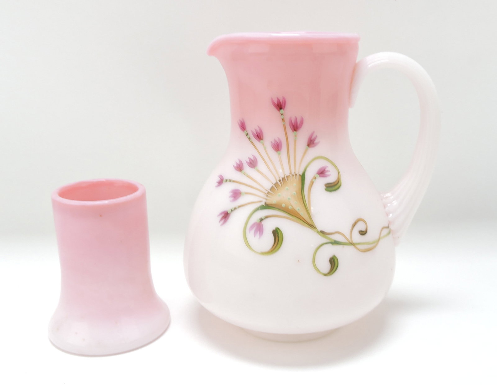 Fenton rosalene tumble up, 7 1/2": .