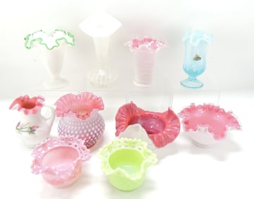 Fenton lot of 10 pieces,
