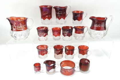 Ruby flash lot of 17 souvenir pieces AND