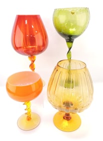 Murano MCM Empoli lot of 4 glass