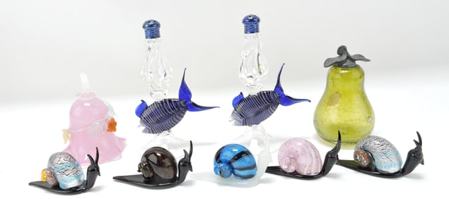 Murano large lot of glass candy