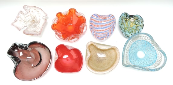 Murano MCM art glass lot of 8