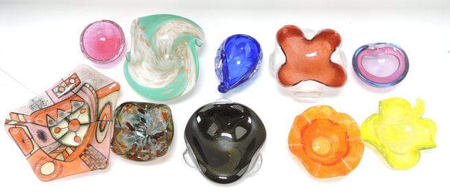 Murano MCM art glass lot of 10