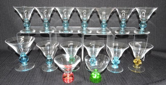 Lot of 15 crystal cordial or cocktail