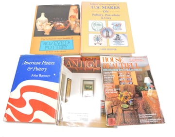 A selection of reference books from the
