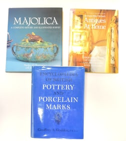 A selection of reference books from the