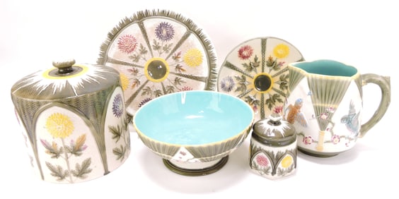 Wedgwood Argenta majolica lot of