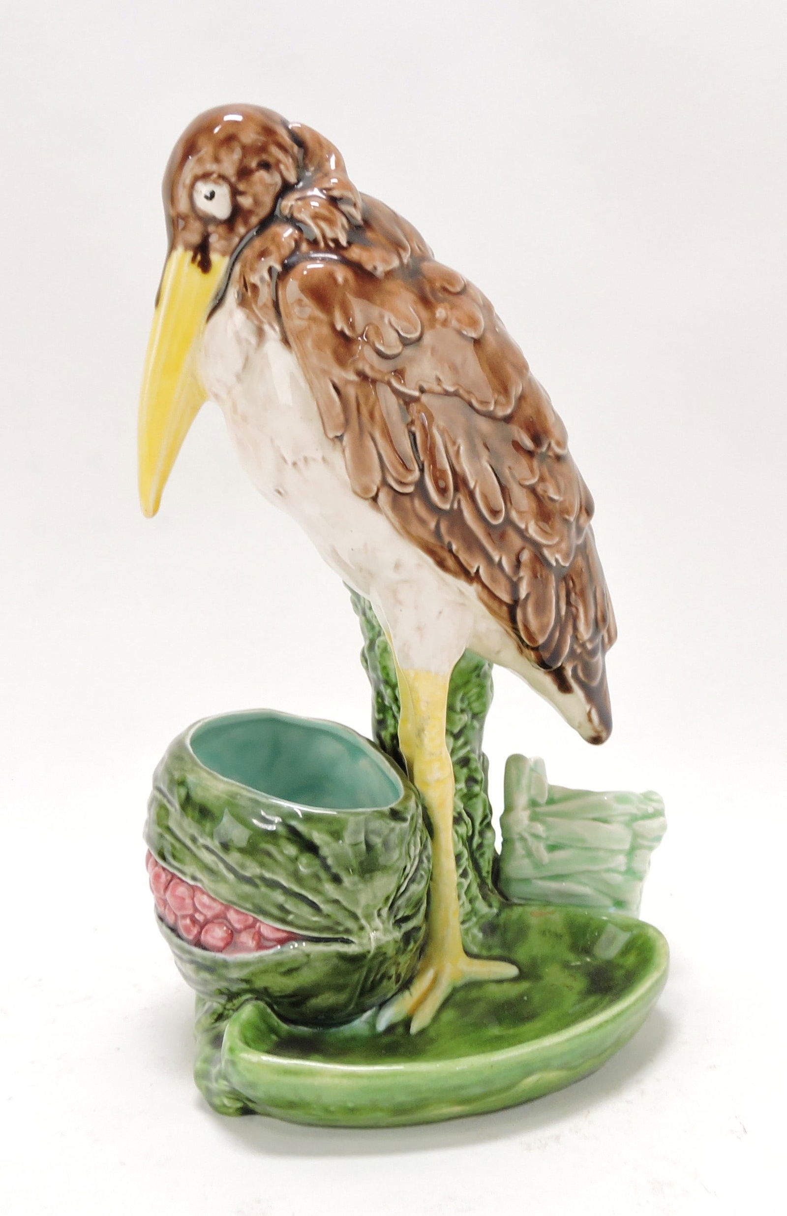 Continental majolica bird match striker, (1 of 1)