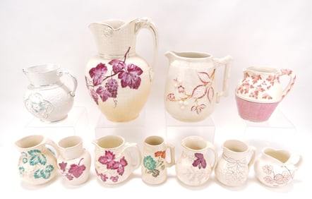Avalon albino majolica lot of 11 pcs,