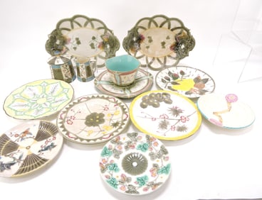 Wedgwood Argenta majolica lot of