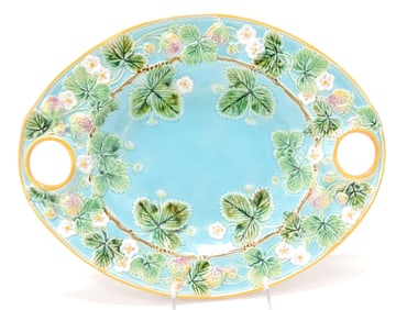 George Jones majolica strawberry