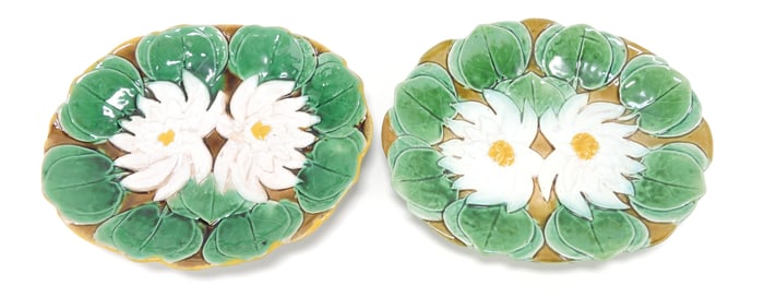 Holdcroft (attributed) pair of pond lily