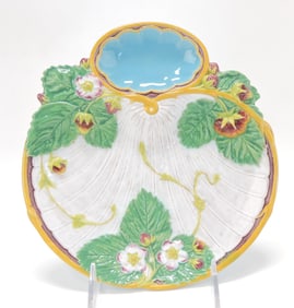 Minton majolica strawberry and