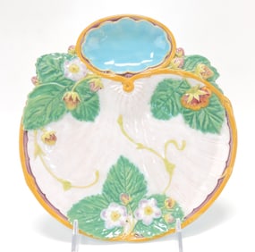 Minton majolica strawberry and