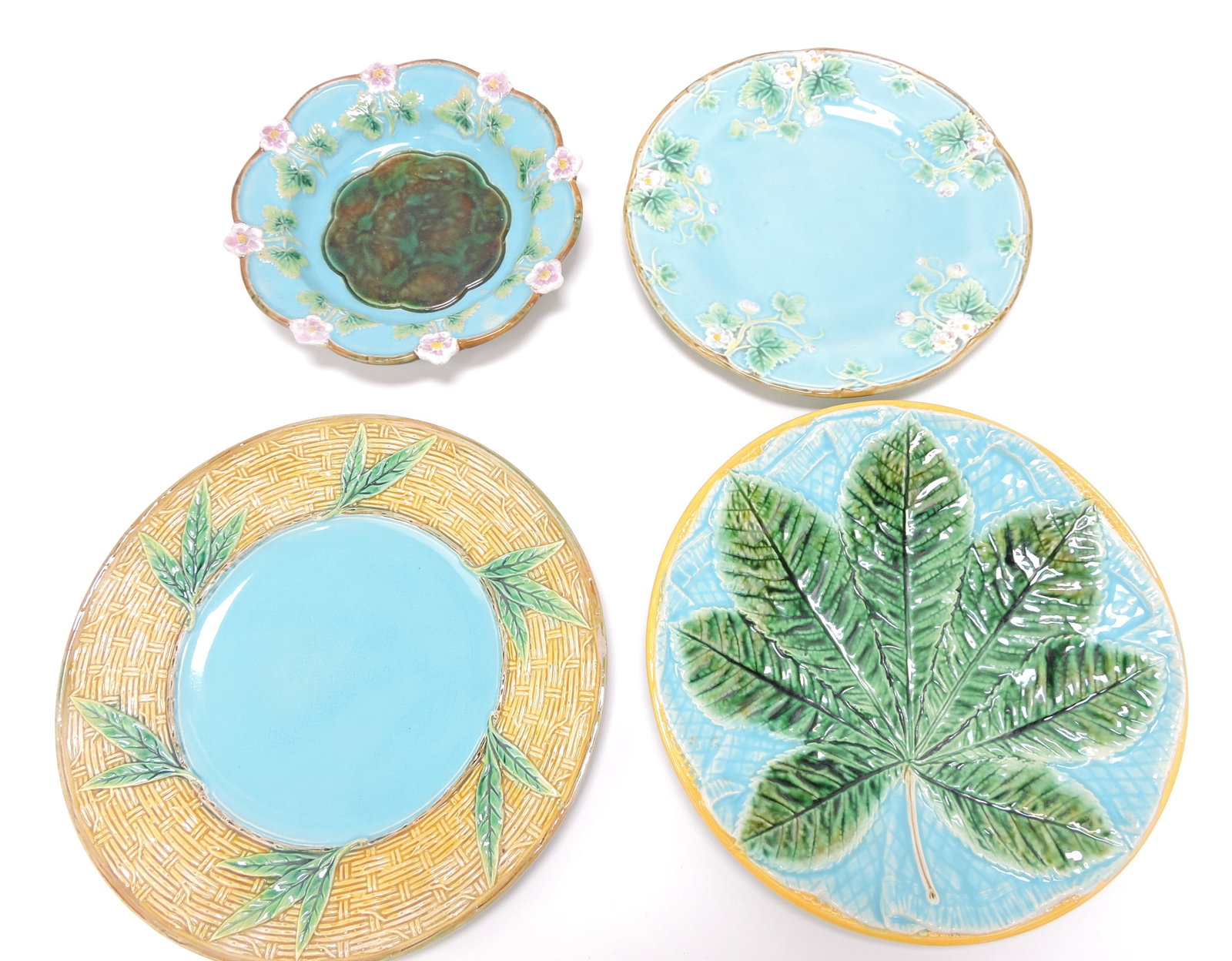 George Jones majolica lot of 4 (1 of 1)