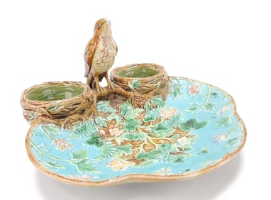 George Jones majolica strawberry