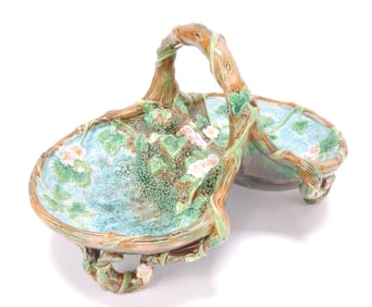 George Jones majolica strawberry