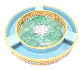 George Jones majolica water lily