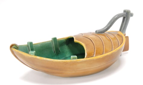 Minton majolica boat spoon warmer,
