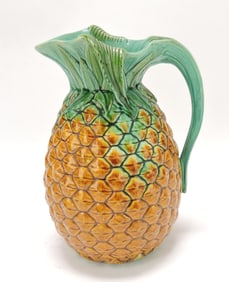 Minton majolica pineapple pitcher,