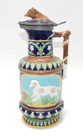 George Jones majolica fox hunt