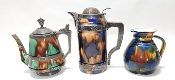Wedgwood majolica lot of 3
