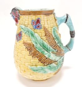 Fielding majolica wicker, butterfly,