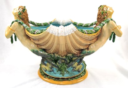 Minton majolica mermaid and shell