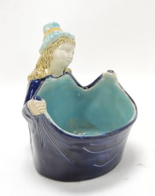Holdcroft majolica sweet meat server