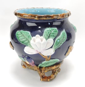 George Jones cobalt majolica