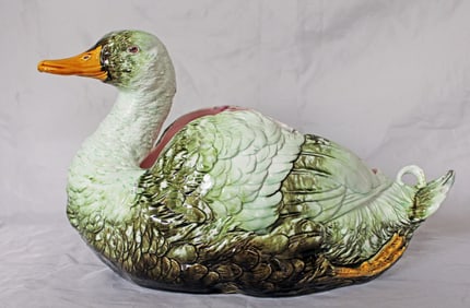 A very Large Julius Dressler majolica