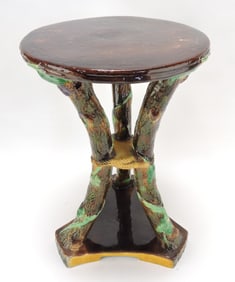 George Jones majolica rustic garden