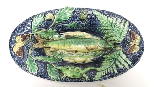 Barbizet French Palissy majolica