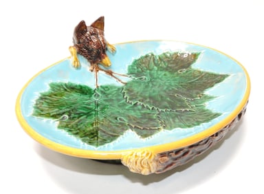 George Jones majolica serving tray