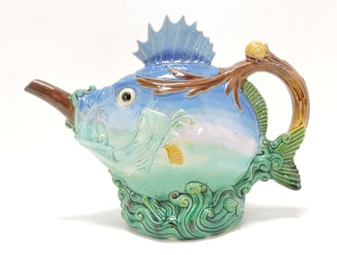 Minton majolica 'Spikey Fish' figural